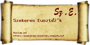Szekeres Euszták névjegykártya